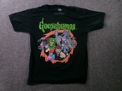 Goosebumps Shirt Mens L Black Slappy the Dummy 90s TV Books Causal Everyday Tee