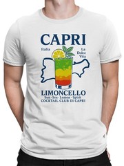 Capri Limoncello Cocktail Art Men’s T-shirt