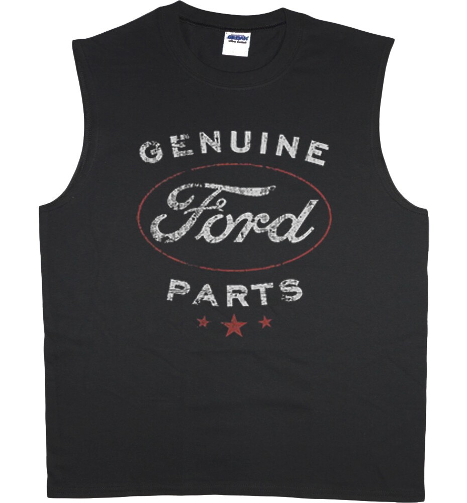 Mens Sleeveless T-shirt Muscle Tee Genuine Ford Parts Shirt Ford Trucks Mustang