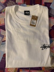 Stüssy Stock Dog Tee White • XL
