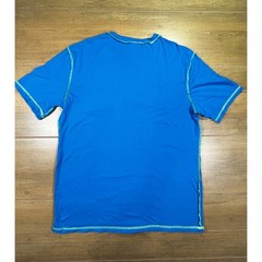 Russell Athletic Blue Yellow Stitch T Shirt Mens Medium Short Sleeve Crew Neck