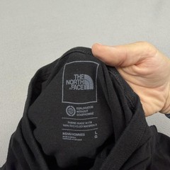 The North Face Shirt Mens Large Black Long Sleeve Trail Run Mtn Tour Graphic