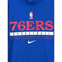 Nike Philadelphia 76ers NBA Dri-FIT Long Sleeve Shirt Mens Large Tall LT Blue