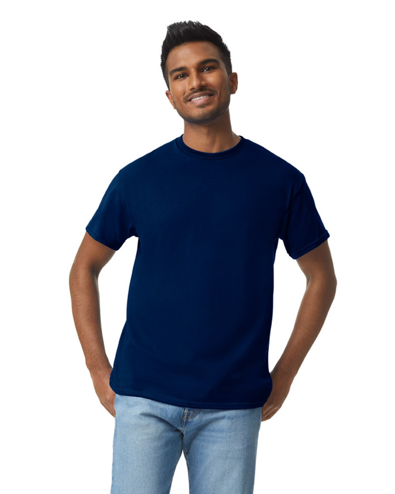 BRAND NEW GILDAN 100% COTTON NAVY BLUE T SHIRT SIZE LARGE FREE SHIPPING