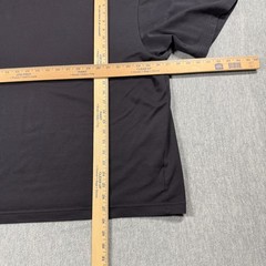 Uniqlo Shirt Mens 3XL Black AIRism U Crew Neck Oversized Short Sleeve Blank Tee