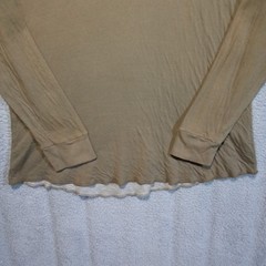 American Eagle Shirt Mens Y2K Henley Long Sleeve XL Brown Lined Grunge Preppy
