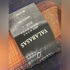 Valabasas v bleached men flannel shirt Sz L