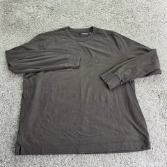 Abercrombie & Fitch Premium Essentials Long Sleeve Tee Mens XL Brown Shirt