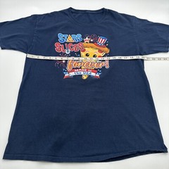 Stars And Slices Forever T-shirt Men X-Large Blue Graphic Print Logo USA..#17066