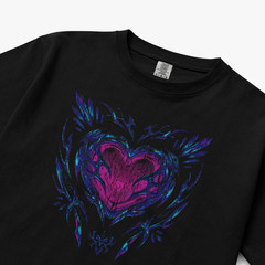 Neon Heartstrike Tee – Comfort Colors C1717 – Adult Heavyweight Short Sleeve