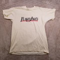 VTG 80s Hanes Flakey Jakes Food Shirt Sz Md Natural Color See Pics Single Stitch