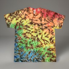 *New* 3XL & 4XL Handmade Tie Dye, Autumn Spectrum Cocoa, Crew or V-Neck