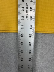 Polo Ralph Lauren Shirt Mens XL Yellow Waffle Knit Long Sleeve Crew Neck