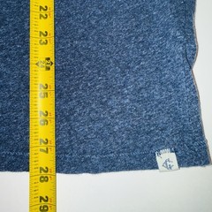 Grayers Men’s XXL Linen Cotton Blend Pocket Tee Shirt Blue Marled Heather Palm