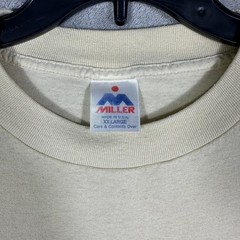 VINTAGE 90s Myrtle Beach Club Puff Print T-Shirt Mens XXL Cream Made in USA
