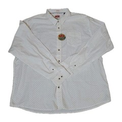 Brand New W/ Tag White Wrangler button-up shirt with star design NWT Size 3XL