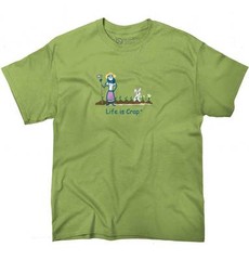 Life is Crap Gardening Garden Funny Gift Womens Graphic Crewneck T Shirt Tee