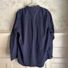 Mens Navy Blue Workwear Button Up Gorpcore Port Authority Antique Wireless XL