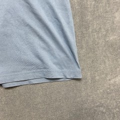 L.L. Bean T Shirt Mens XL Blue Cotton Henley Neck Casual Summer Traditional Fit