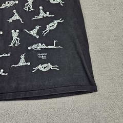 Fashion Victim Skeletons Men’s XL Shirt Vintage 90s Glows In The Dark Tee Boning