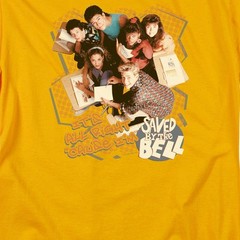Saved By The Bell Its All Right Licensed Adult Unisex T-Shirt Regular Fit Tee