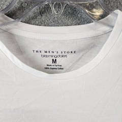 The Men’s Store at Bloomingdale’s Supima Cotton Tee Men’s M White Solid Crewneck