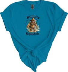 Hillbilly Squatch Bigfoot Tshirt, Graphic T’s Multiple Colors Available