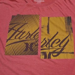 Hurley Graphic T-Shirt Red Men’s Large Short Sleeve Classic Crew Neck