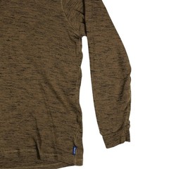 Rowm Shirt Mens XL Brown Long Sleeve Henley Thermal Pullover Casual Adult