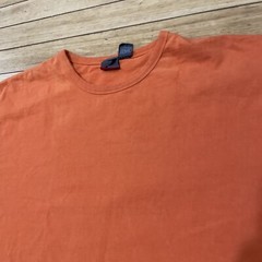 PROSPIRIT Shirt Men L Orange Grunge Skate Tee Knit Thick Stitch Hem Halloween L