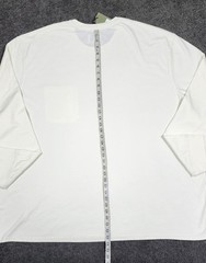 Men’s Crew Neck T Shirt 5XL Cream Goodfellow & Co Long Sleeve Big & Tall Cotton