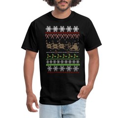 Ugly Christmas Sweater Pattern Men’s T-Shirt