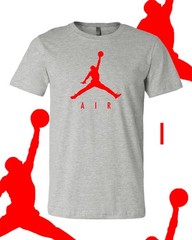 Men’s Basketball AIR RED MJ Sports T-Shirt Tee Fast Ship!!