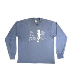 Vintage 1999 Live Your Dreams Maine Long Sleeve Tee Shirt Vtg 90s 1990s Running