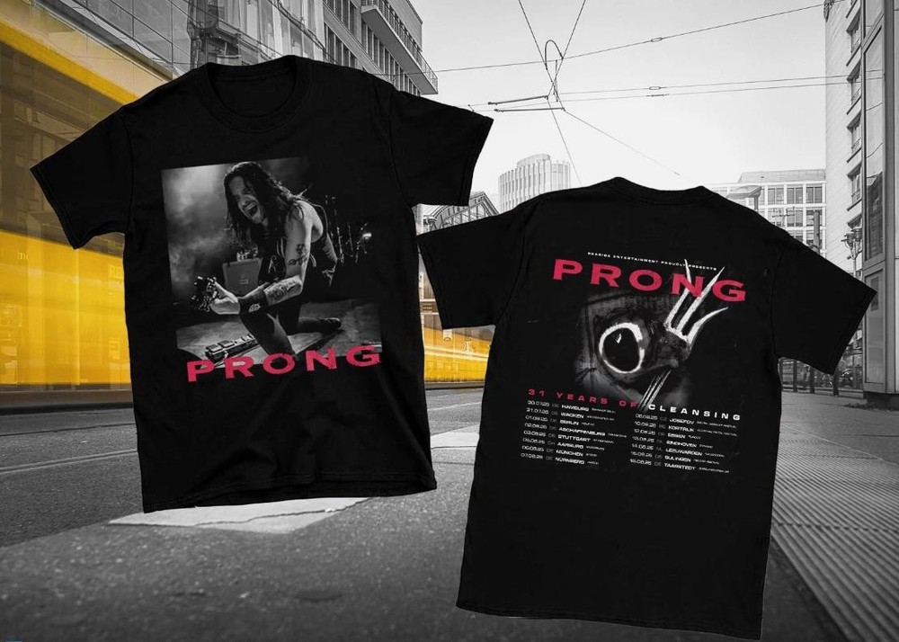 2 sides Prong 2025 Tour 31 Years Of Cleansing Shirt Unisex Black