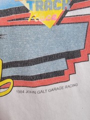 John Galt Racing Shirt Mens Large White Kustom Club American Rally Muscle Cars