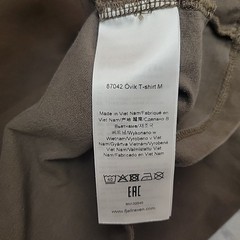 Fjall Raven Shirt Mens Medium Brown Ovik Crewneck Pocket Work Outdoors TEE