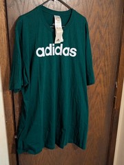 TOP QUALITY ADIDAS COLLEGIATE GREEN SHIRT 3XLT NWT NO RETURNS WRONG SIZE/COLOR
