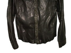 Men’s All Saints REBELL LEATHER SHIRT jacket overshirt XL (ref63) £149.99!!!!!