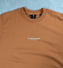 G-Star RAW Center Logo T-Shirt XS Autumn Leaf Orange Loose Fit Organic Cotton