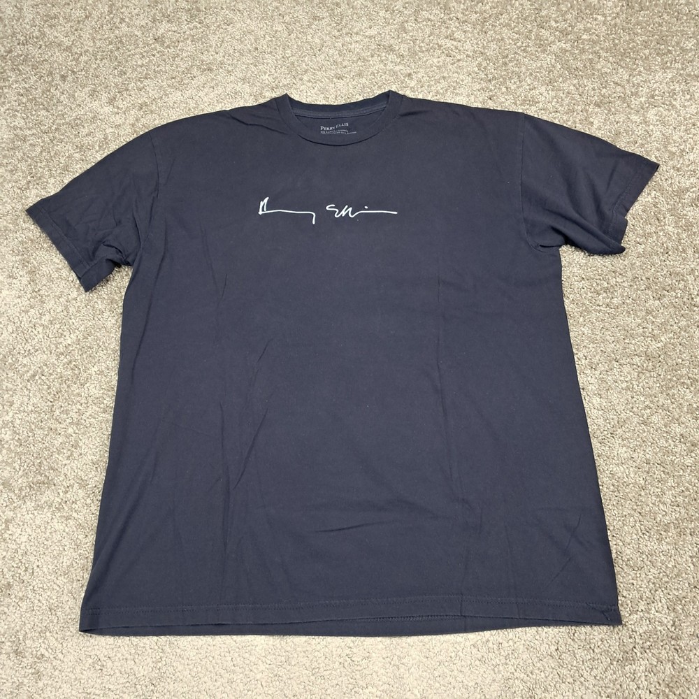 Perry Ellis Men’s T-Shirt Logo Black 2X-Large