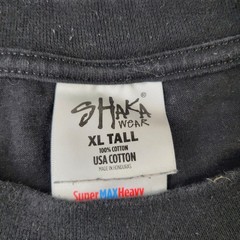 Shaka Wear Shirt Mens XLT XL Tall Black Super Max Heavy