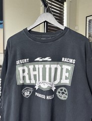 Rhude Desert Racing Long Sleeve Graphic T-Shirt