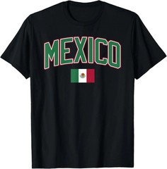 100% Cotton Unisex Mexico Flag Mexican Hispanic Siesta Pride Vintage T-Shirt