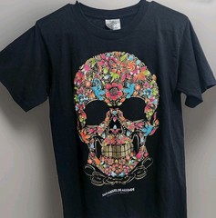 Day of the Dead Skull T-Shirt Small Karani-Art San Miguel Mexico Halloween Dia
