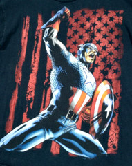 Vintage Marvel Mad Engine Captain America Shirt Medium Mens Unisex Y2K Assemble!