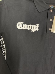Vintage Coogi Collared Black XXL L/S Polo Shirt
