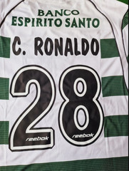 C.Ronaldo #28 Sporting CP Home Jersey 2001/03 Long Sleeve Men’s jerseys All size