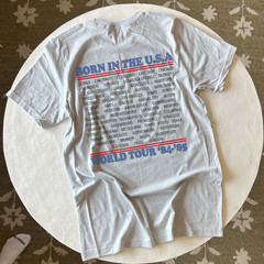 Bruce Springsteen Born In The USA Tour Shirt Large Front Back Graphic Band Tee