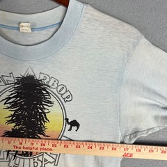 VTG Ann Arbor Hash Bash 1977 T Shirt Fits XS Thin Distressed 420 Protest USA